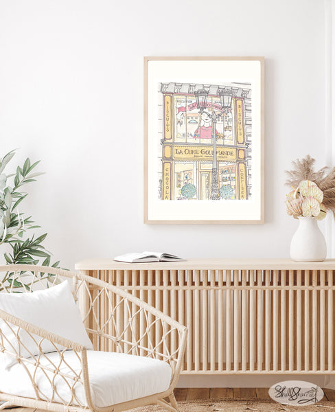 paris wall art la cure gourmande art print shellsherree