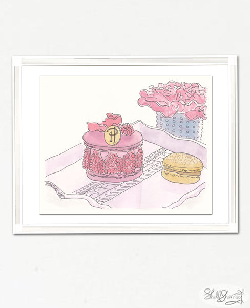 art print with flowers - shell sherree