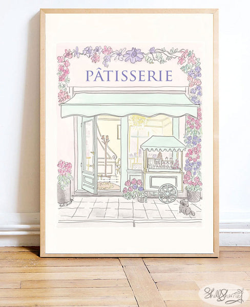 paris patisserie wall art fine art print shell sherree