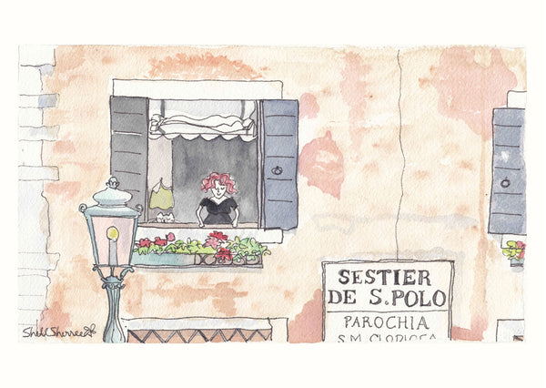 venice italy wall art print by shell sherree