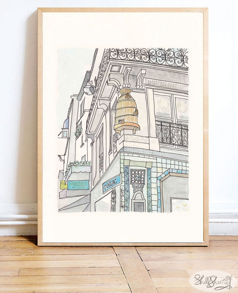 Paris Beehive French wall art by Shell Sherree
