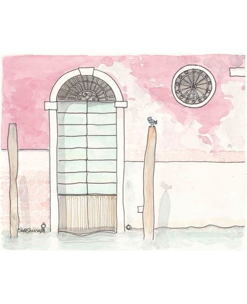 venice canal italy wall art by shell sherree