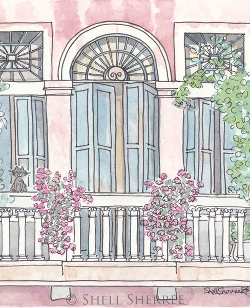 italy wall art venice pink villa wall art by shell sherree