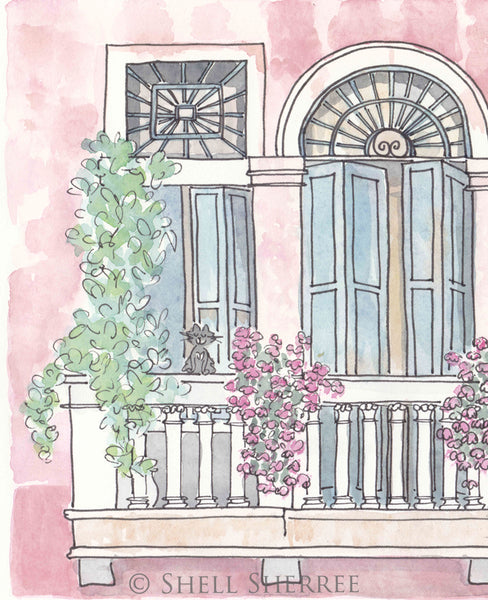 venice italy wall art print pink villa wall art by shell sherree