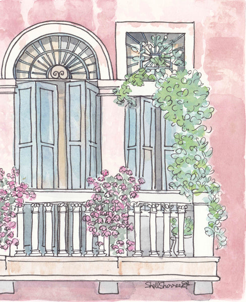 venice italy wall art print pink villa wall art by shell sherree