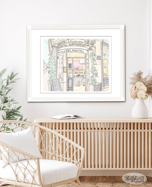 arnaud delmontel paris patisserie boulangerie wall art by shell sherree