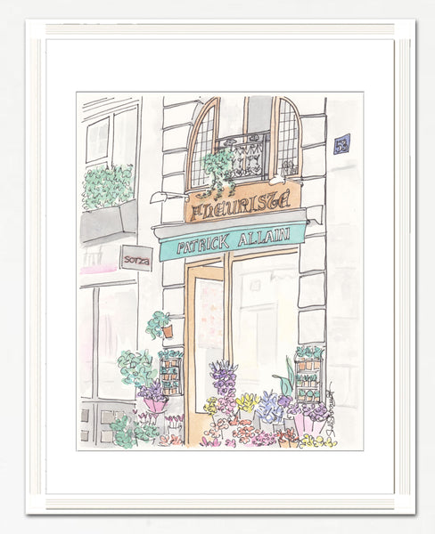 french flower shop wall art patrick allain by shellsherree