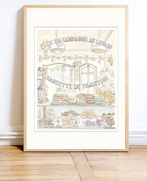 paris patisserie bakery wall art print shellsherree