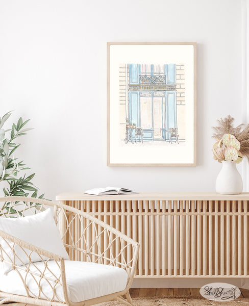 french wall art herboristerie shop illustration by shell sherree