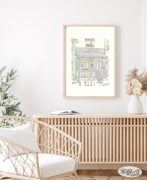 odette french wall art print shellsherree