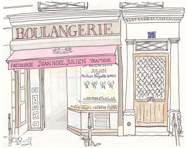 paris boulangerie patisserie jean noel julien art by shell sherree