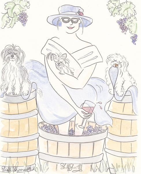 custom pet and portrait illustration art by shell sherree