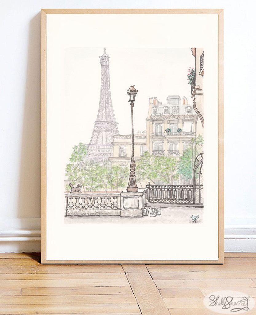 Eiffel Tower Bird's-Eye View