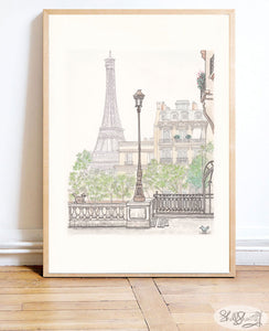 Eiffel Tower Bird's-Eye View
