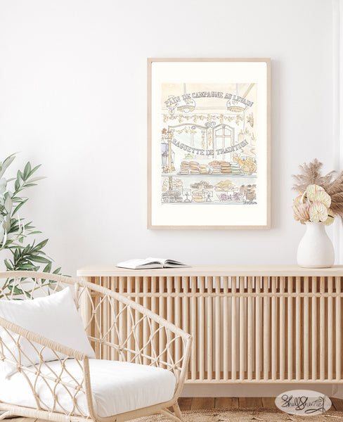 french pastry shop wall art print paris patisserie by shell sherree