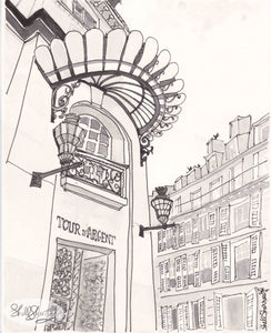 Paris street | Pencil sketch | John Harrison | Flickr